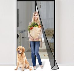 Magnetic Screen Door - Fit for Door Size:36 x 82 Inch, Screen Itself Size:38"x83", Hands Free Mesh Partition,Heavy Duty Curtain Keeps Bugs Out, Frame 
