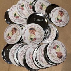 Custom Pin Back Buttons