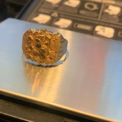Chunky Gold Nugget Ring