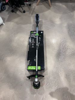 Ego 15" Cordless Battery Powered String Trimmer Weed Whacker with Power Load