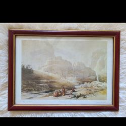 Vintage Litography Petra The Acropolis Pharaoh's Palace David Roberts L. Haghe