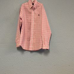 Pink, White, Baby Blue Plaid Ralph Lauren Button Up Shirt