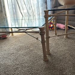Glass Coffee And End Table