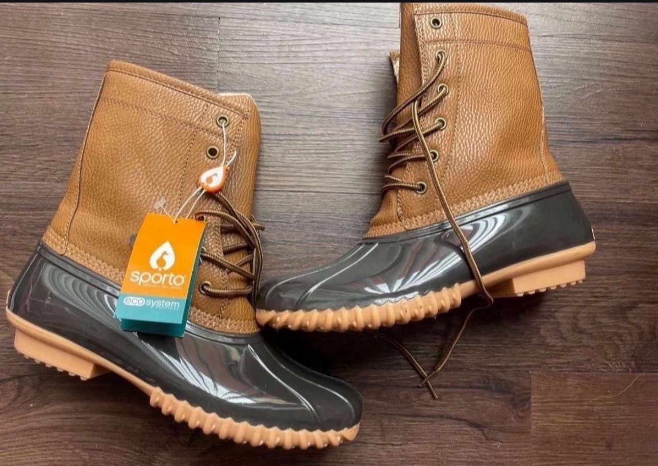 New Woman’s Winter Boots, Size 9-10us