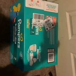 size 7 Pampers. 