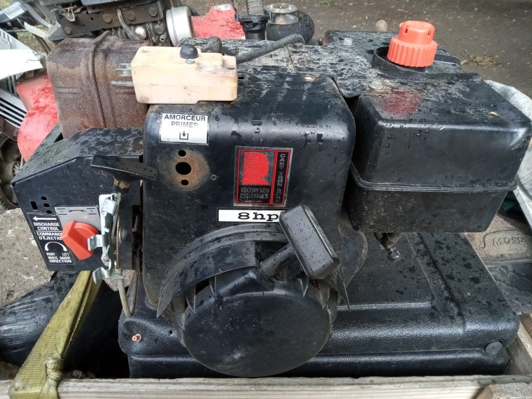 8 HP Tecumseh Motor W/ Electric Start
