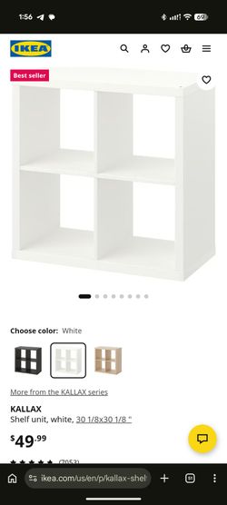 IKEA KALLAX White Shelf Unit