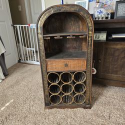 Vintage Bamboo Wine Rack Shelving Unit."CHECK OUT MY PAGE FOR MORE DEALS "