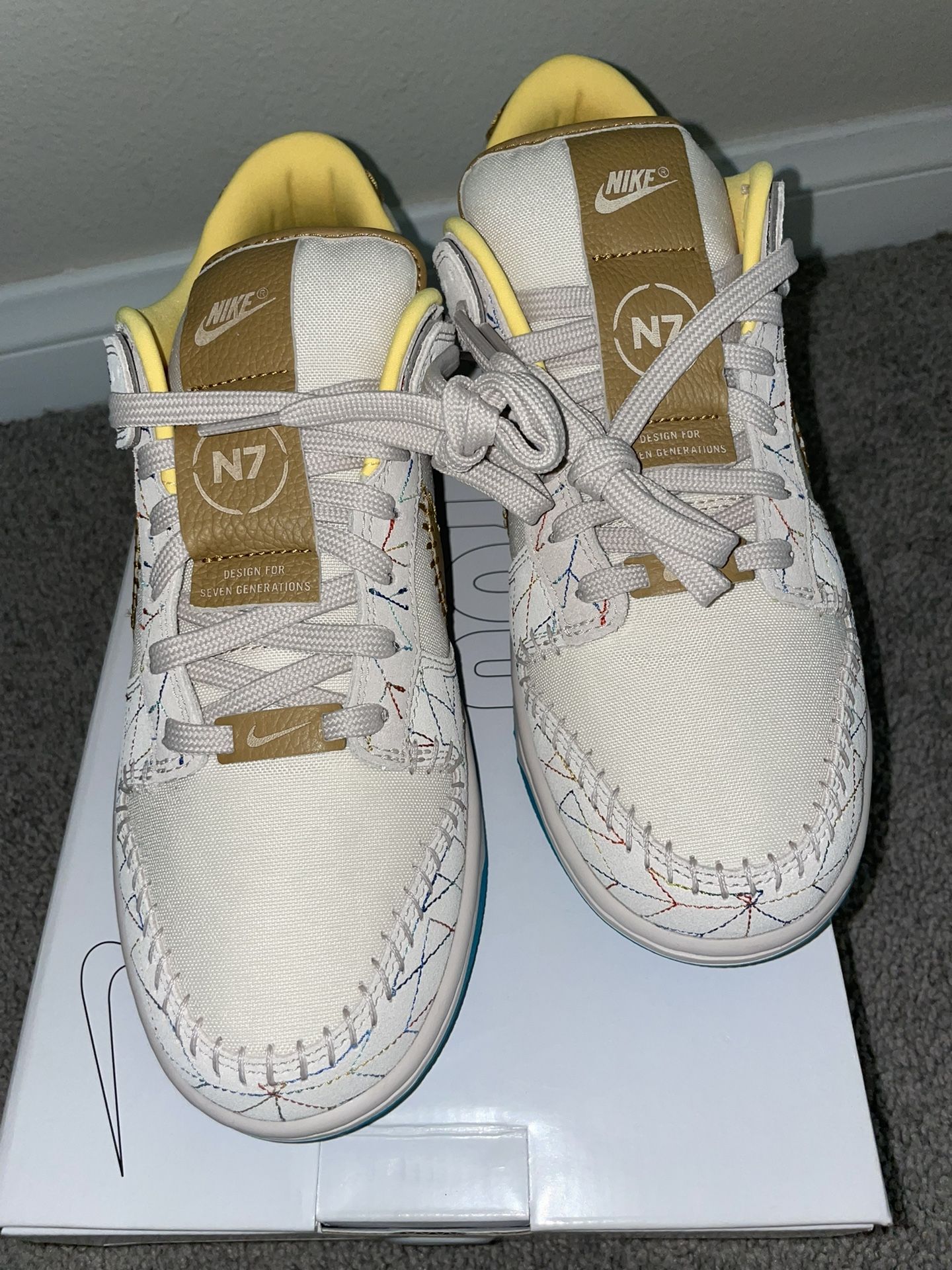 NIKE DUNK LOW N7 BY YOU KYRIE IRVING CUSTOM SIZE 8.5