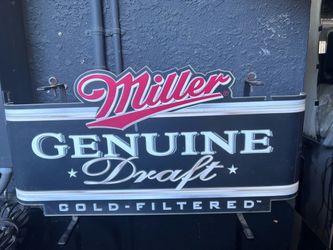 VINTAGE MILLER MGD  SIGN