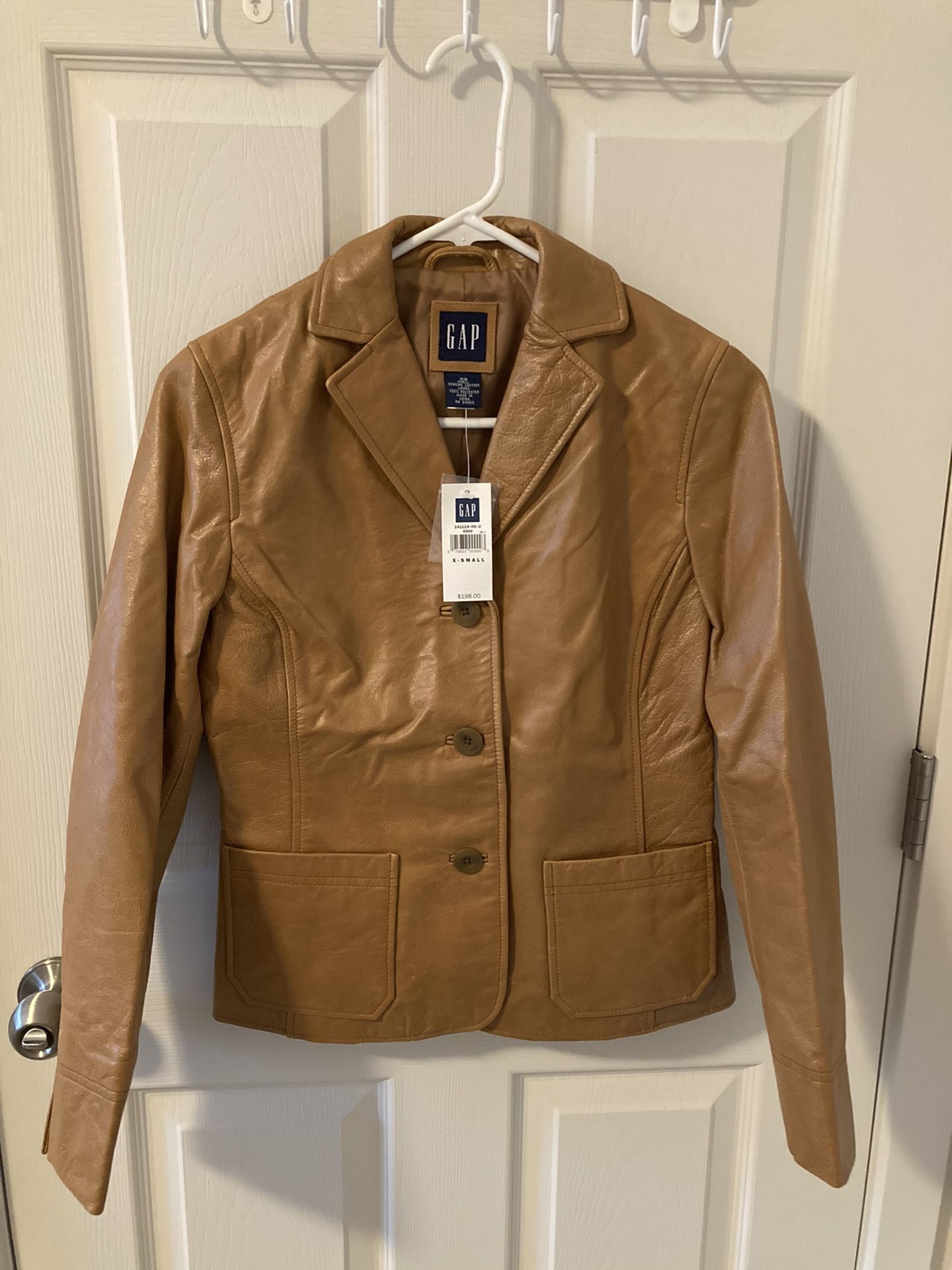 Gap 100% Genuine Leather Jacket (XS)