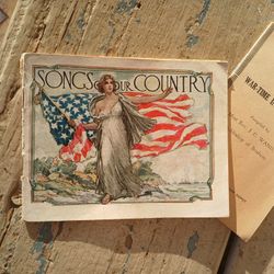 Antique ww1 Booklets. Songs Of Our Country And War Time Intercessions Booklet