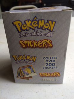 Pokémon stickers series 1 full unopened 30 count box 1999 Nintendo