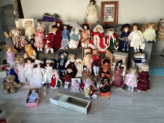 Vintage Porcelain Doll Collection