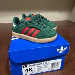 Adidas Samba OG size 4K, Velcro closure