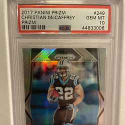 2017 Panini Prizm Christian Mccaffrey RC pSA 10