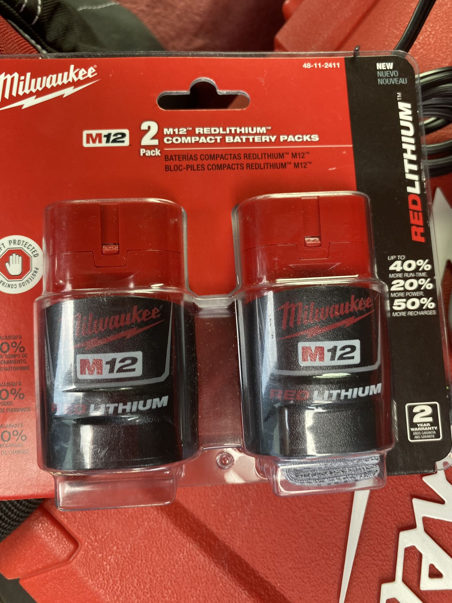 Milwaukee 2.0 Batteries 2pack New 