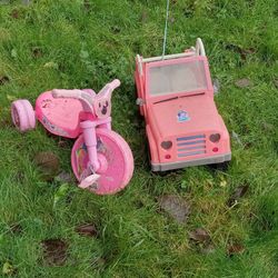 Little Jeep And Mini Big Wheel