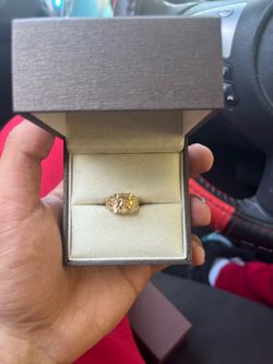 Solid 10k Gold Nugget Ring