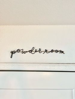 FREE Powder Room Sign
