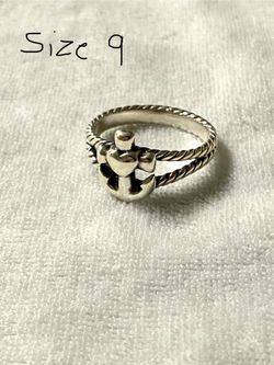 anchor size 9 james avery retired ring