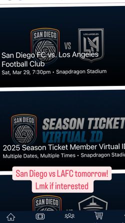 SDFC Vs LAFC Available