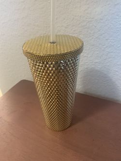 20oz Gold Plastic Tumbler