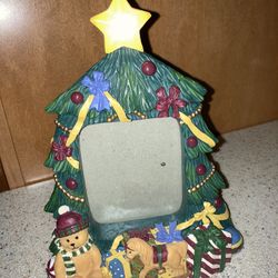 Christmas Tree Light Up Star Picture Frame 