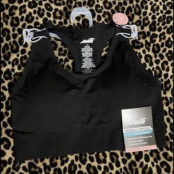 NWT Avia Black Sports Bra Size Large