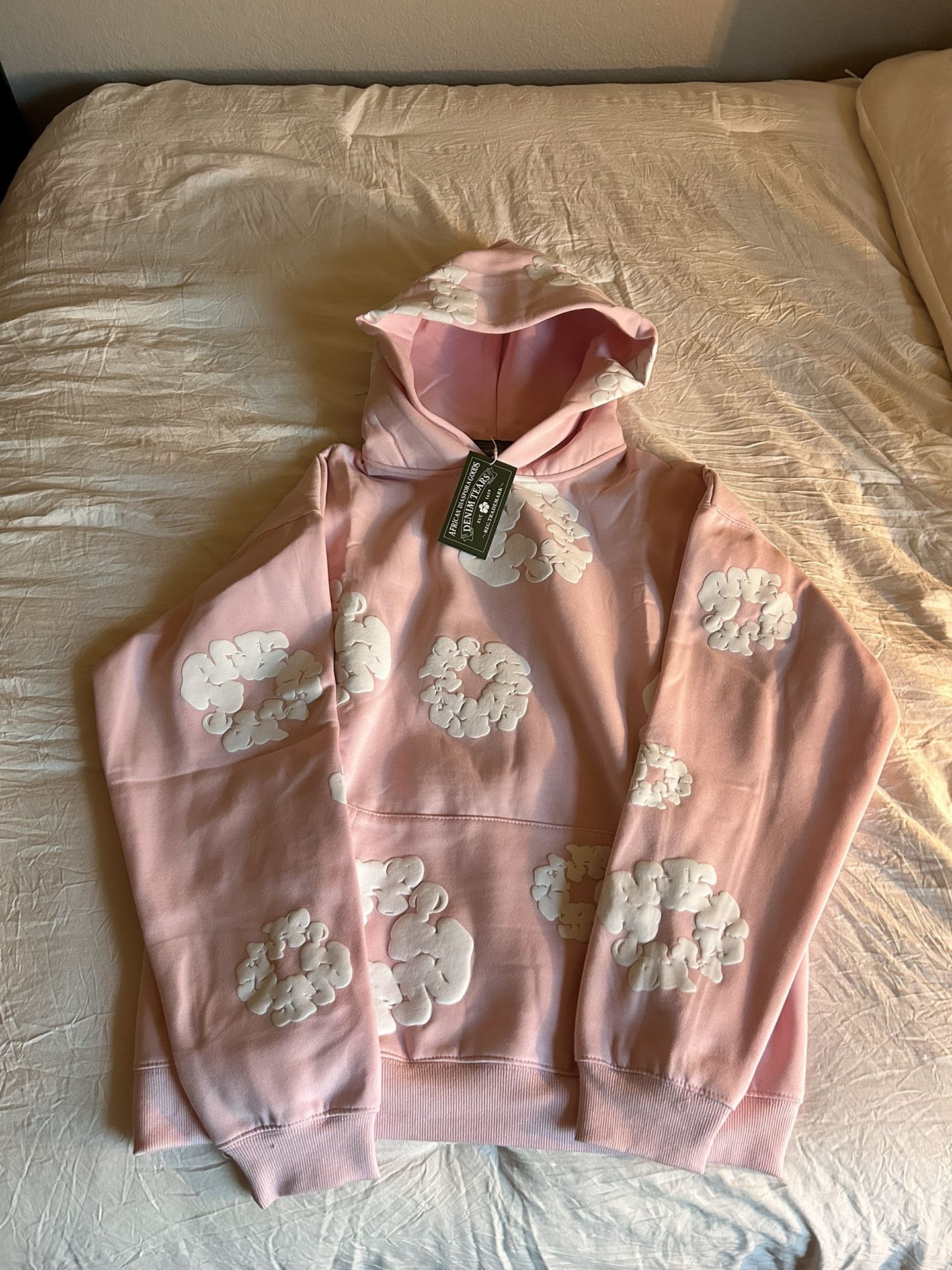 Men’s Pink Denim Tears Hoodie (S)