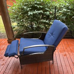Blue Reclining Chair