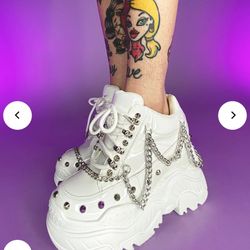 Patent White Space Candy Sneakers 