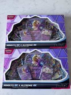 Pokemon Mimikyu Ex & Alcremie Ex Premium Collection 