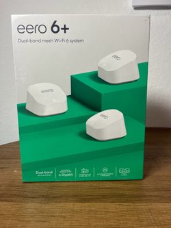 Amazon eero 6+ Mesh WiFi 6 Router System 3-Pack Gigabit New Sealed
