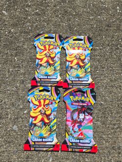 Pokemon ME4 Mega Evolution Chaos Rising Booster Packs Sealed