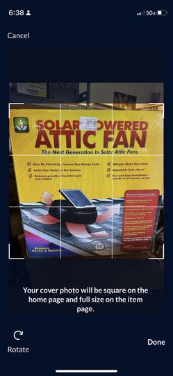 Solar Powered Attic Van