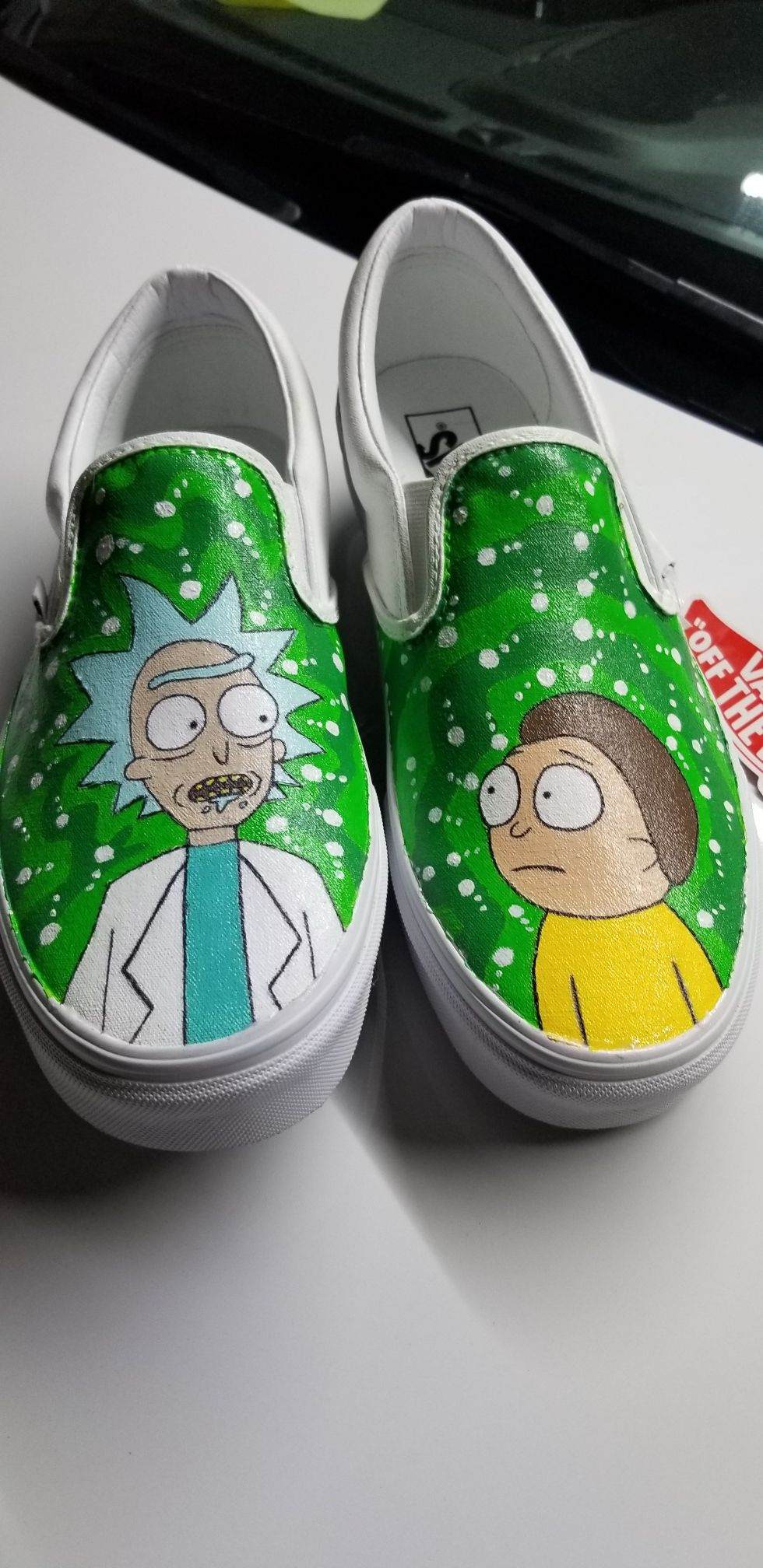 Rick and Morty Customized Vans! Size 10.5