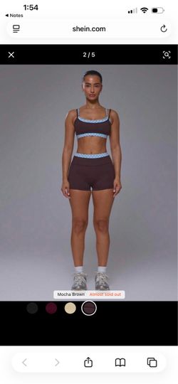 Musera sport set with light blue polka dot waistband