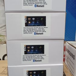 Dual AUDIO Indash Double Din With CD DVD BLUETOOTH USB SD CARD RADIO.  TOUCH SCREEN 