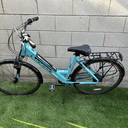 Blue E-Bike for Adults, Pedal-Assist