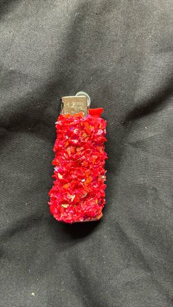 Hot pink confetti mini bic