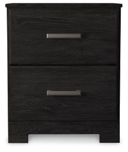 Belachime Black Nightstand