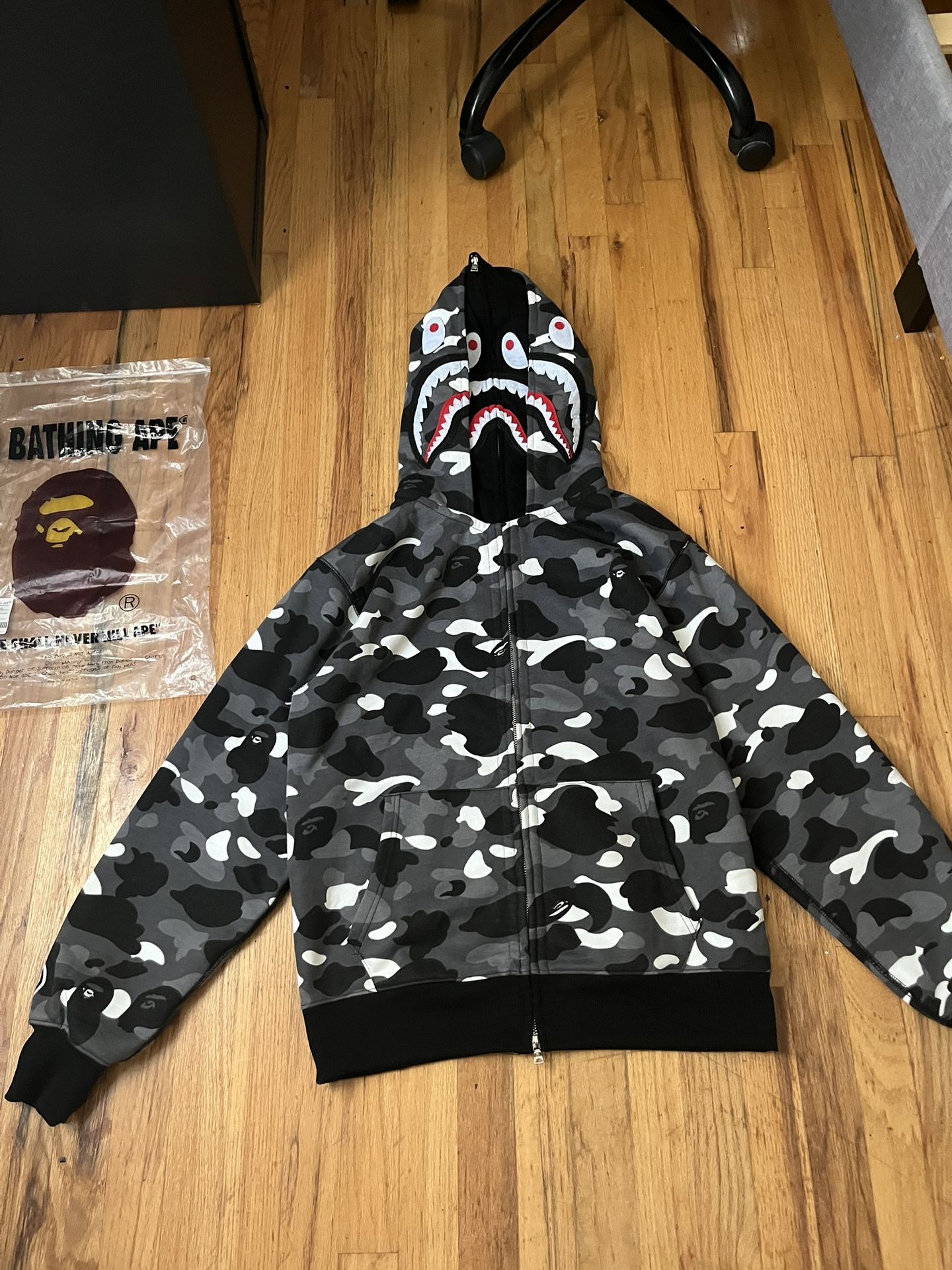 Bathing Ape Double Cap Hoodie 