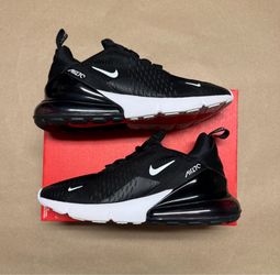 Nike Air Max 270 GS Black White size 6.5y running shoes!