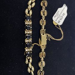 14K SAPP DIA. BRACELET