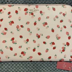 New Kate Spade Strawberry Laptop Sleeve