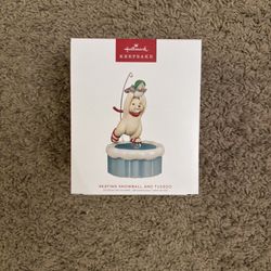 Hallmark Christmas Ornament Skating Snowball And Tuxedo