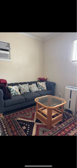 Dark Gray Tufted Sofa