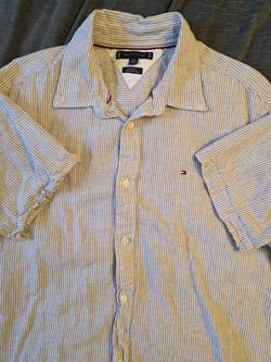 Tommy Hilfiger Pinstripe Button Down shirt XL
