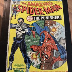 Amazing Spider-Man #129 Comic Book Punisher 